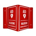 Aek AED  Naloxone Overdose Emergency Kit 3D Sign EN9599